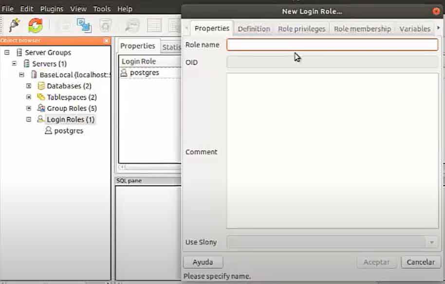 Crear Roles y Permisos en una Base de Datos PostgreSQL